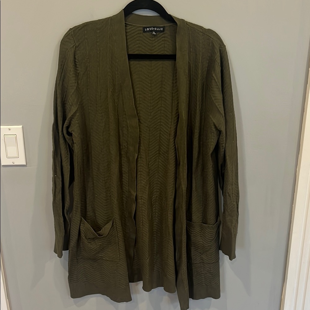 Love Ellie Olive Green Women's Sweater